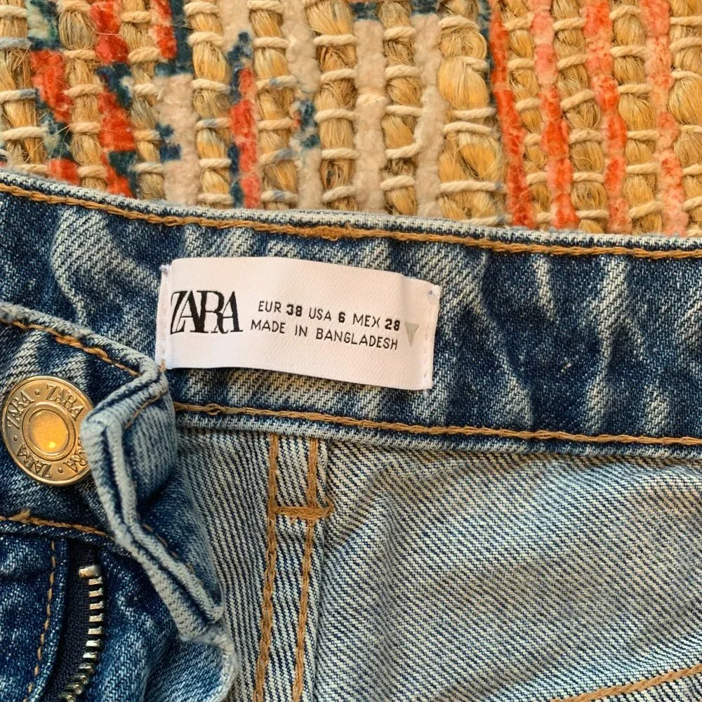 Zara RIPPED MOM FIT JEANS Z1975 - Picture 5 of 5